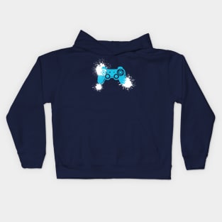 Gaming Controller Paint Splatters Color Splash Gift Kids Hoodie